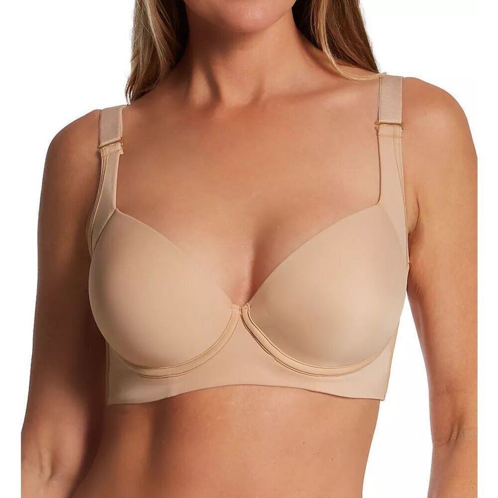 Leonisa High Profile Back Smoothing Full Coverage Bra Light Beige 38B